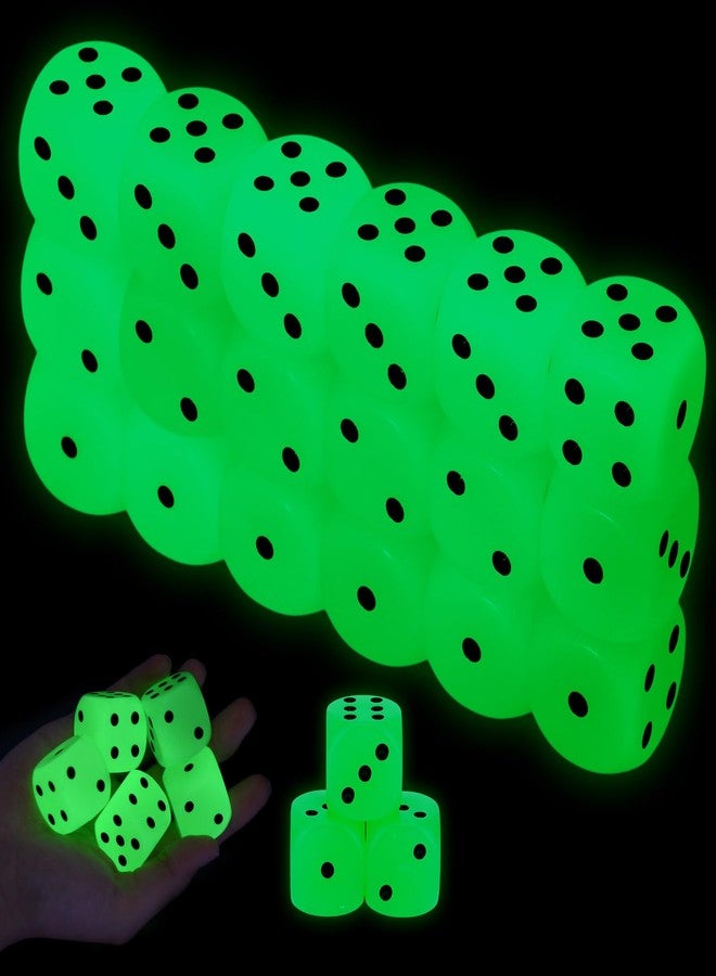 Seenelling مجموعة سينيلينج من 18 قطعة نرد متوهجة في الظلام، مقاس 30 مم، نرد أكريليك كبير معتم، نرد D6، مناسبة للكازينو، لعبة الكرابس، ألعاب الطاولة، وألعاب اللوح، هدايا الحفلات - Image 1